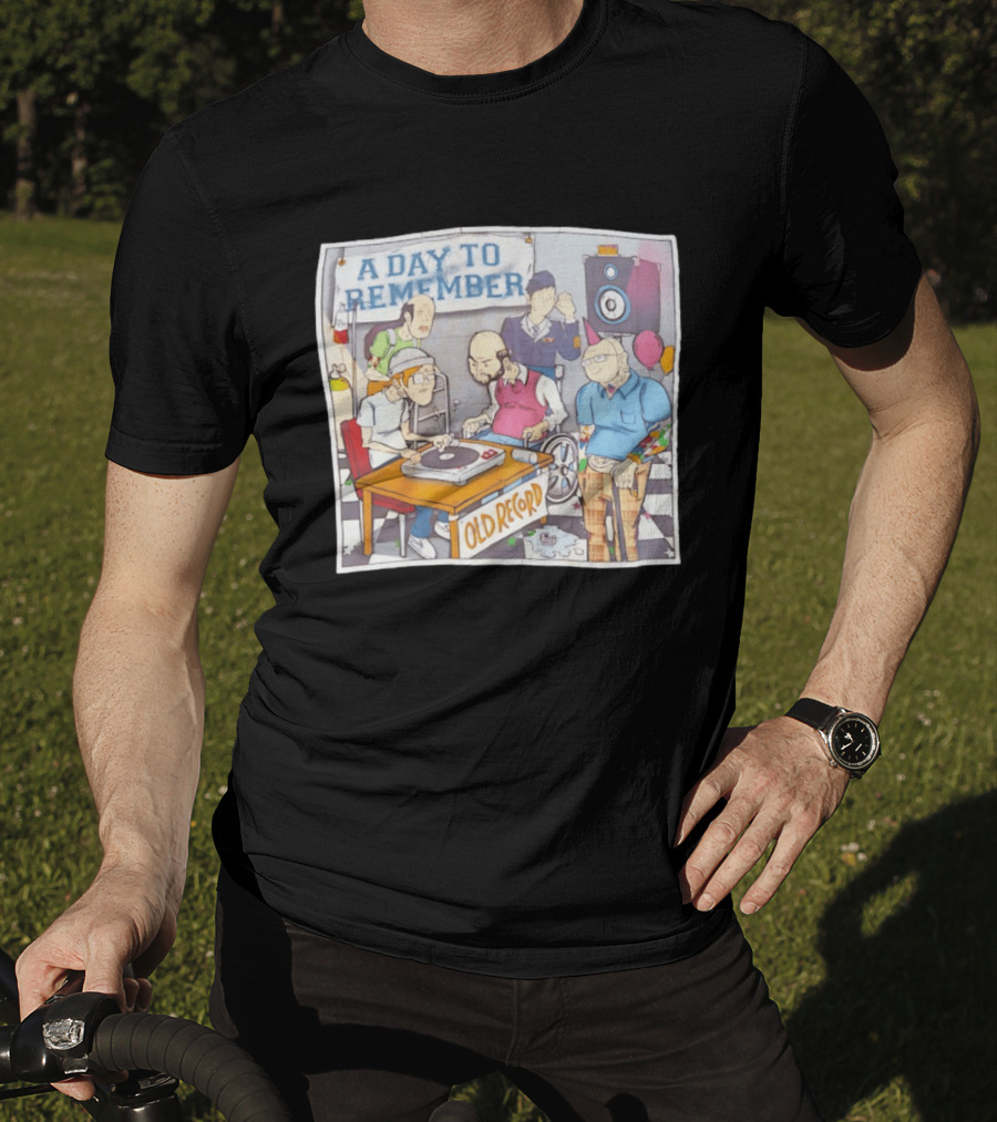 A Day To Remember Old Record Turntable Party Scene T-Shirt