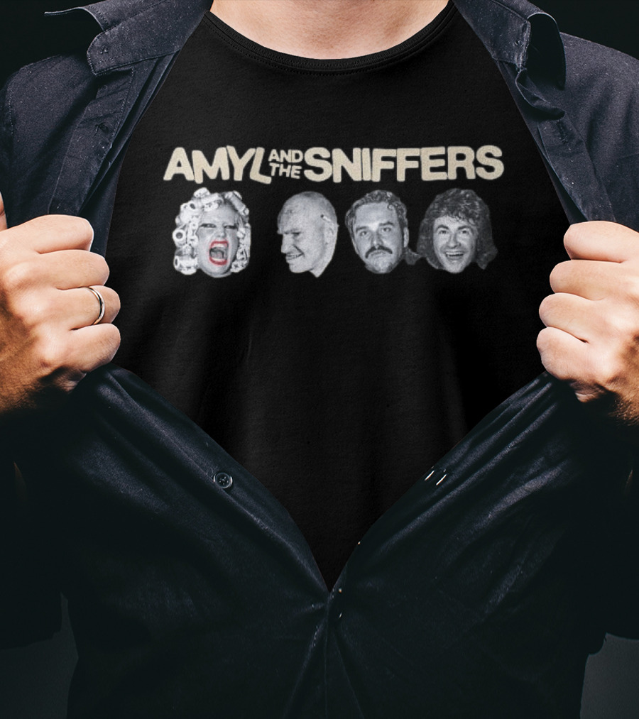 Amyl And The Sniffers 2026 Tour Dates USA Canada Europe UK Band Faces T-Shirt