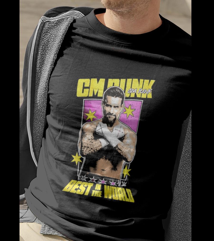 CM Punk Best In The World 2026 Stars And Pose T-Shirt