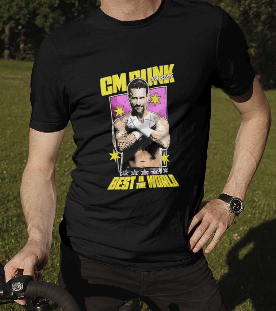 CM Punk Best In The World 2026 Stars And Pose T-Shirt