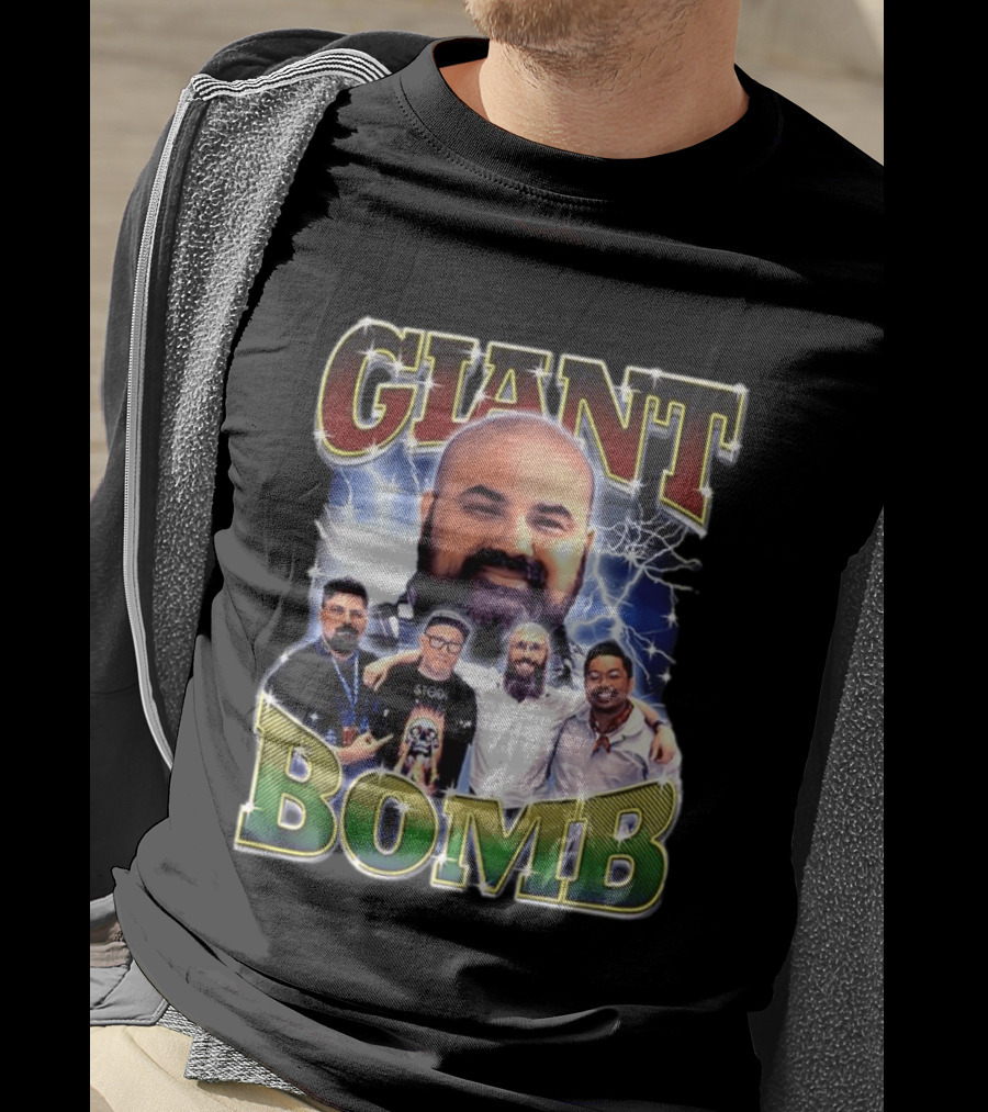 Giant Bomb 90s Electric Lightning Group T-Shirt
