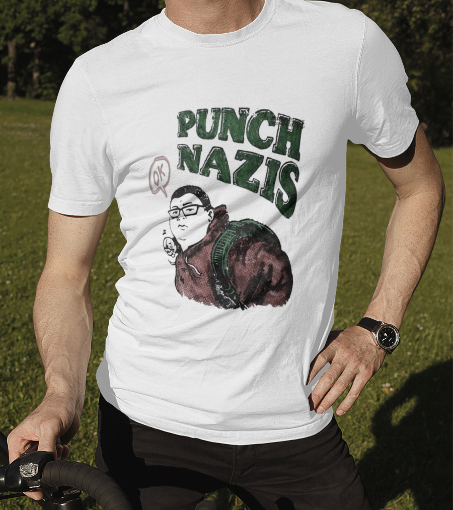 Punch Nazis OK Student Lake Zurich High School T-Shirt