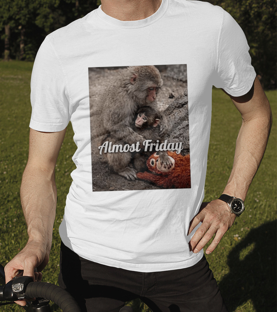 Almost Friday Punch The Monkey Hug Bodyguard T-Shirt