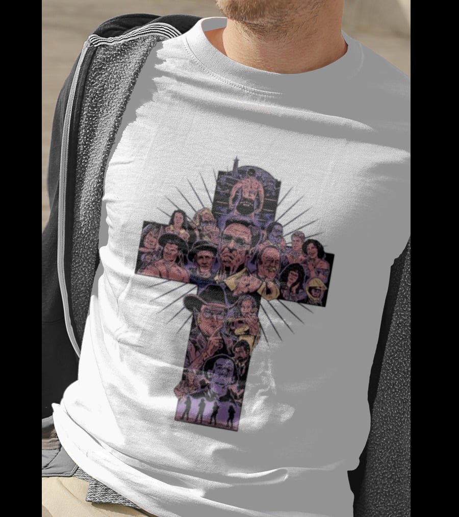 Righteous Gemstones Season 4 Cast Cross Shape T-Shirt