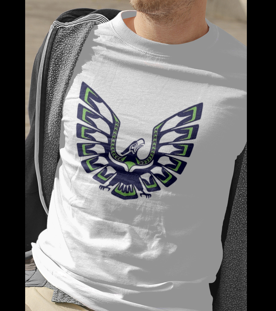 Seattle Seahawks Eagle Wings Tribal T-Shirt