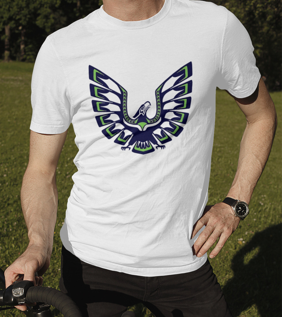 Seattle Seahawks Eagle Wings Tribal T-Shirt