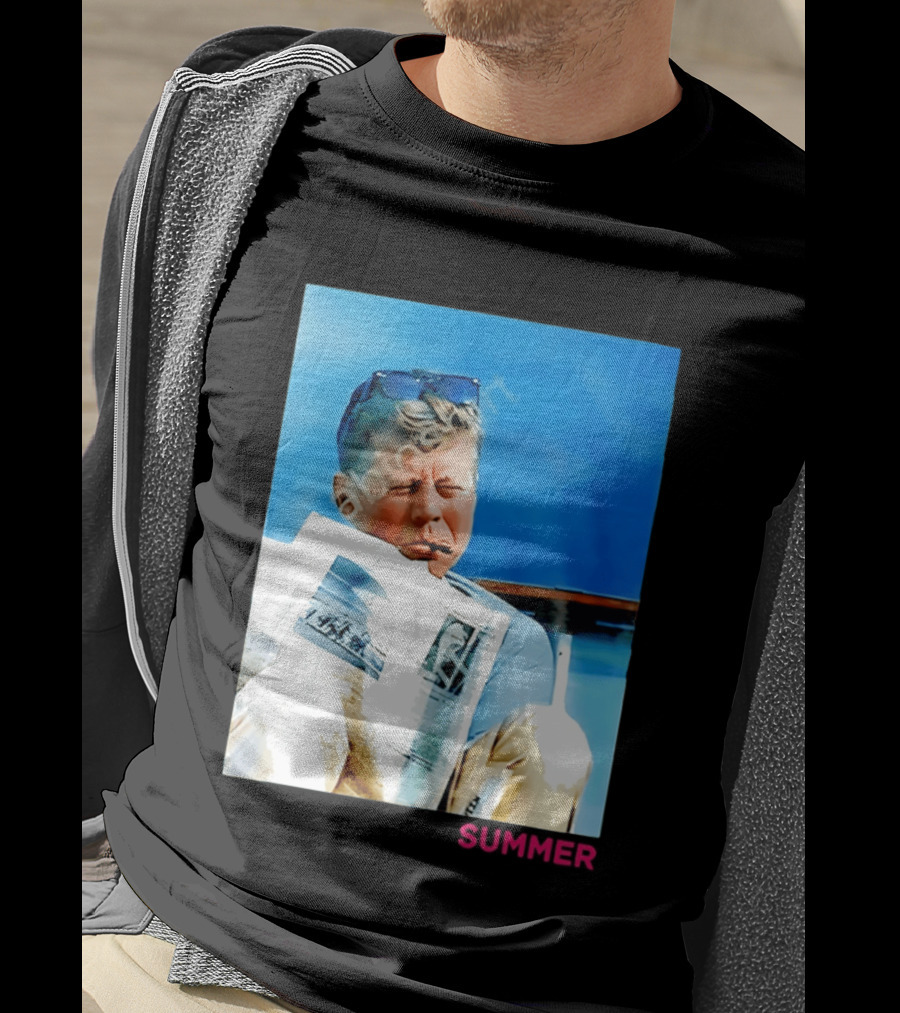 Barstool Sports JFK Summer Sunglasses Reading News T-Shirt