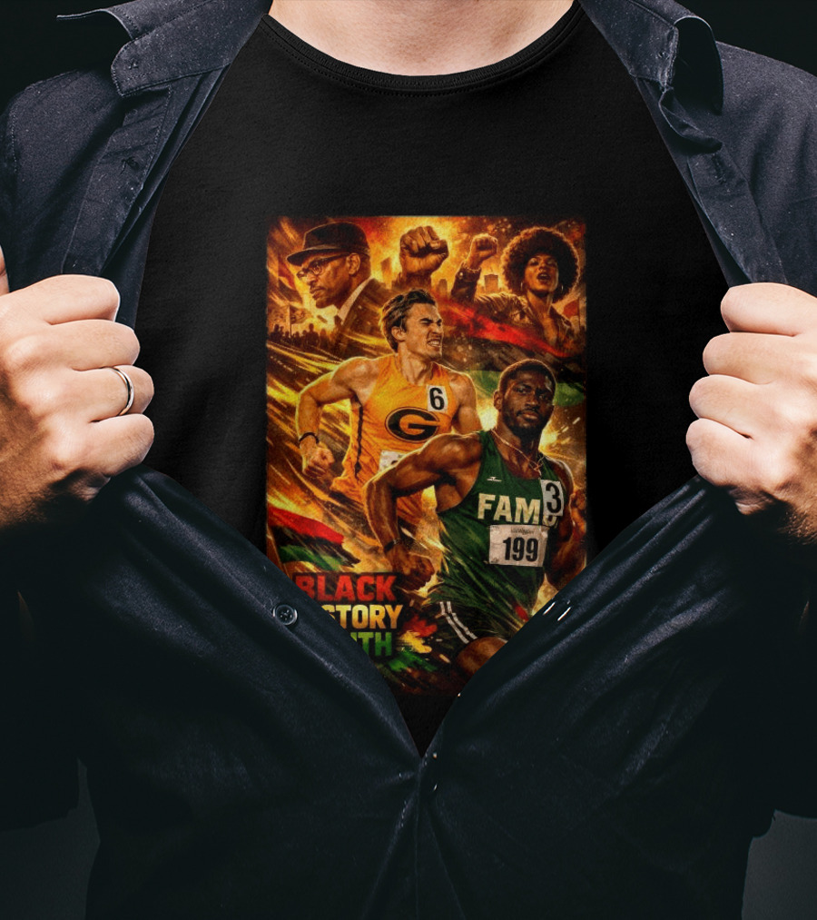 Black History Month Grambling State FAMU SWAC Celebration T-Shirt