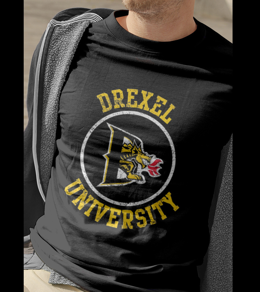 Drexel University Dragons Distressed Emblem Class Of 2026 T-Shirt