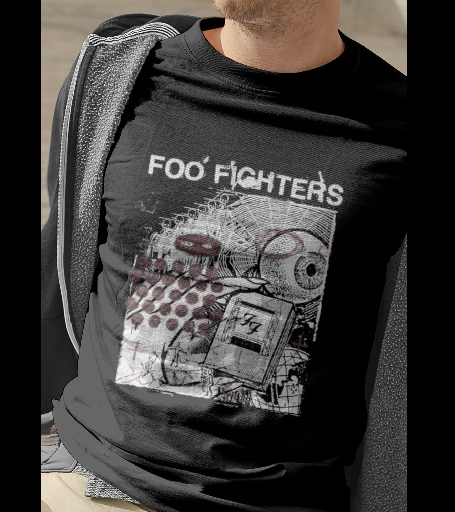 Foo Fighters Your Favorite Toy Album Abstract Pink Geometric T-Shirt
