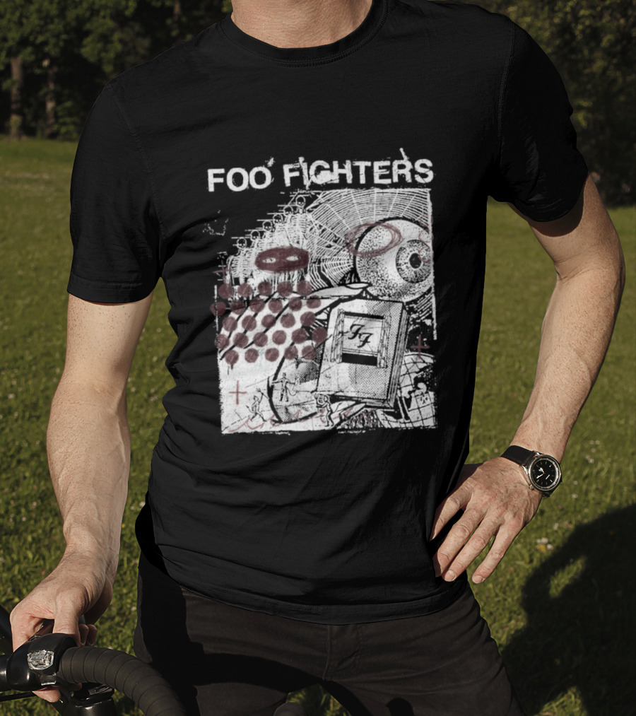 Foo Fighters Your Favorite Toy Album Abstract Pink Geometric T-Shirt