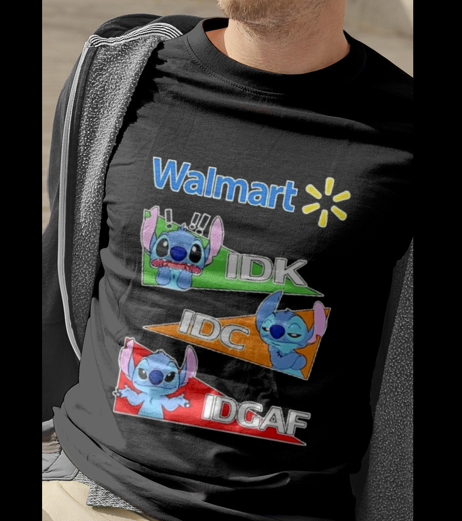 Walmart Stitch IDK IDC IDGAF T-Shirt