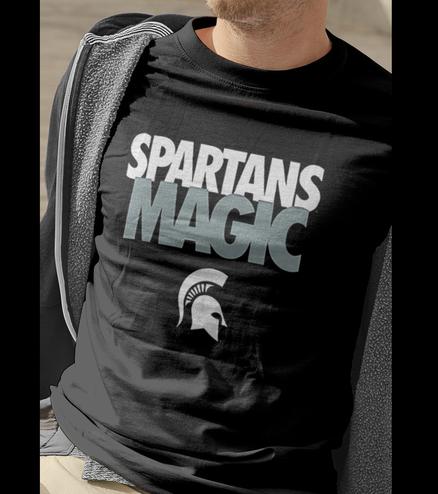 Michigan State Spartans Magic Spartan Head T-Shirt