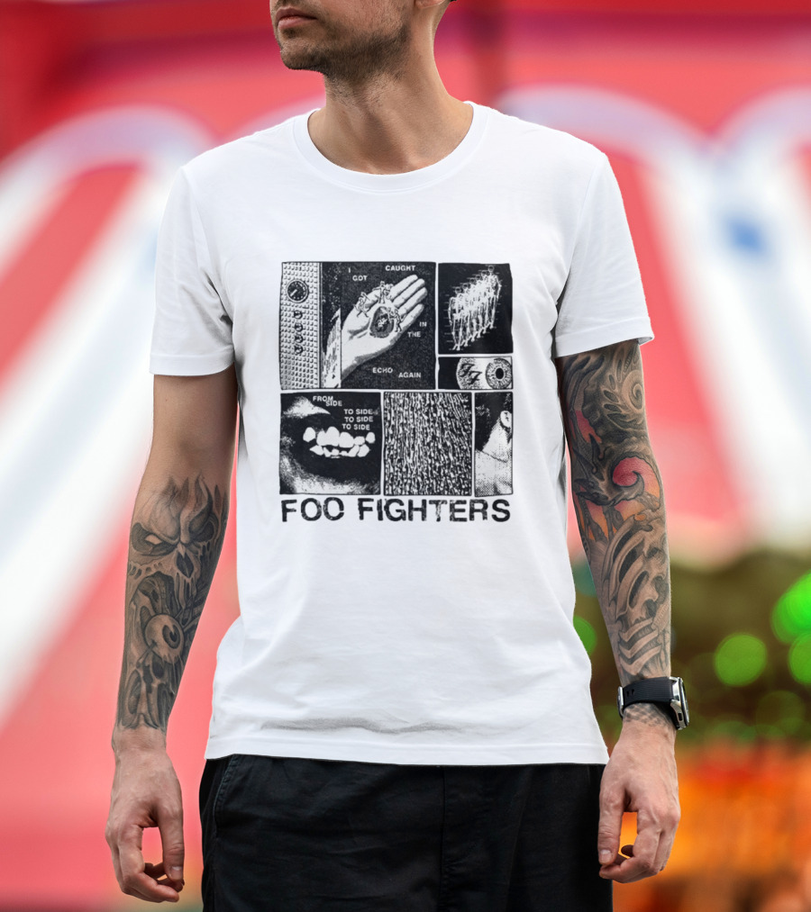 Foo Fighters I Got Caught In The Echo Again From Side To Side T-Shirt