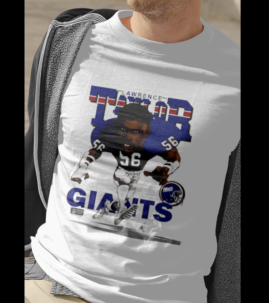Lawrence Taylor Giants 56 New York 1987 Caricature T-Shirt
