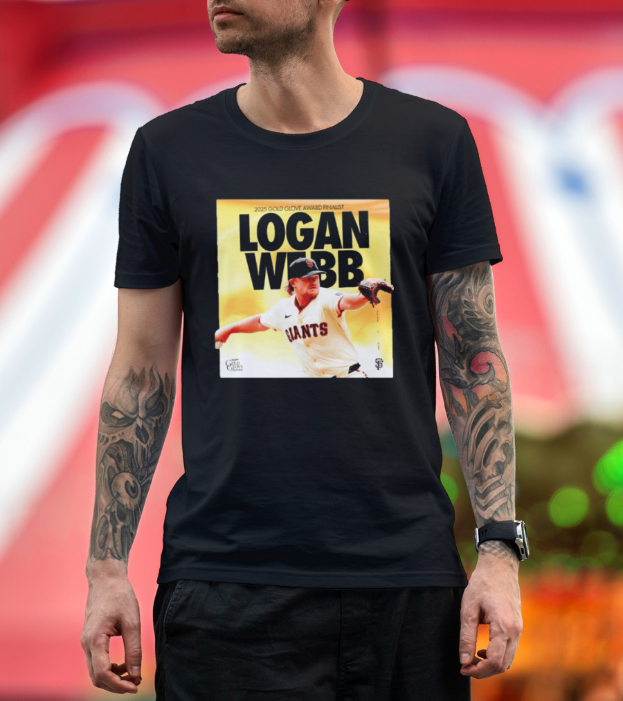 2025 Gold Glove Award Finalist Logan Webb Giants T-Shirt