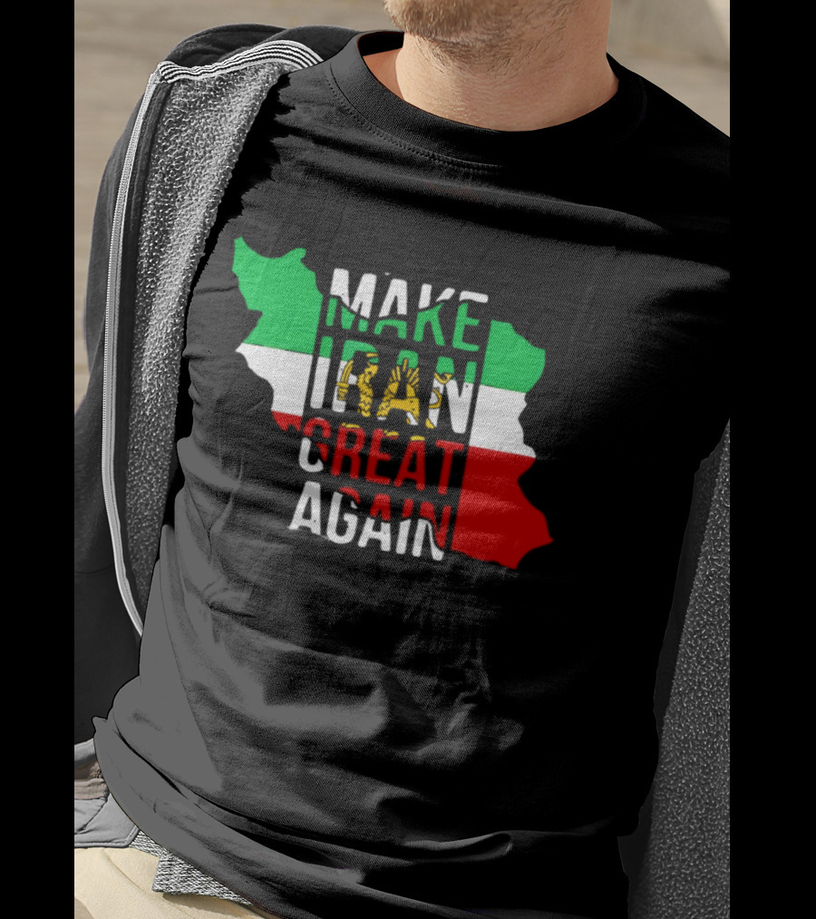 Make Iran Great Again Flag Map T-Shirt
