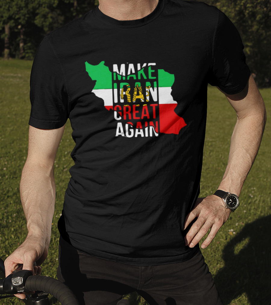 Make Iran Great Again Flag Map T-Shirt