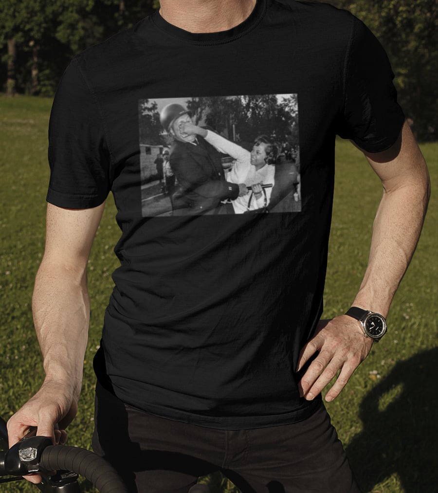 Pamela Echols Punching A Policeman Vintage Protest Moment T-Shirt