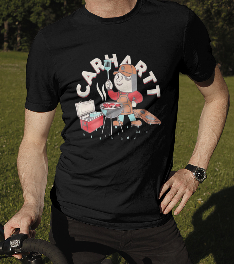 Carhartt BBQ Character With Grill And Cooler T-Shirt