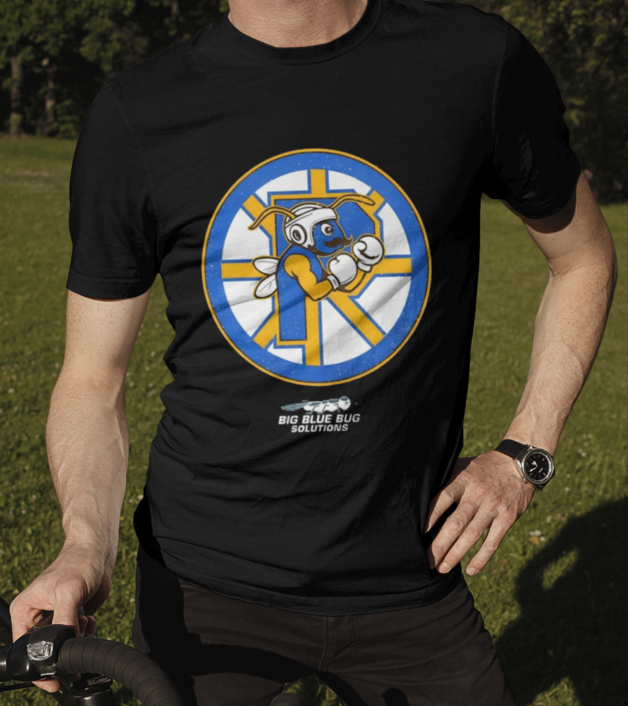 Providence Bruins Hockey Big Blue Bug Solutions Boxing Ant T-Shirt