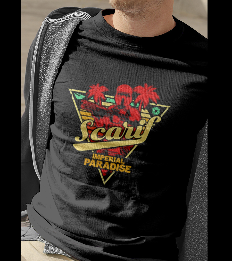 Scarif Imperial Paradise Tropical Trooper Beach T-Shirt