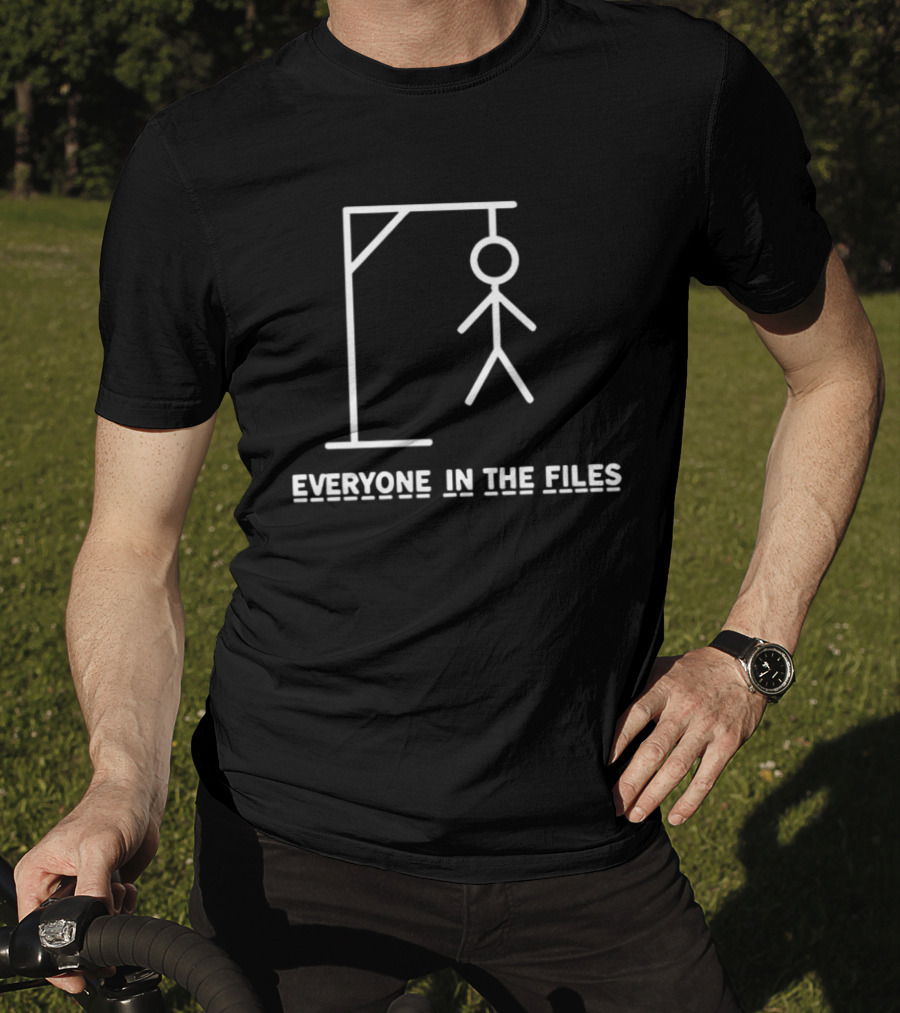 Everyone In The Files Hangman Stick Figure T-Shirt