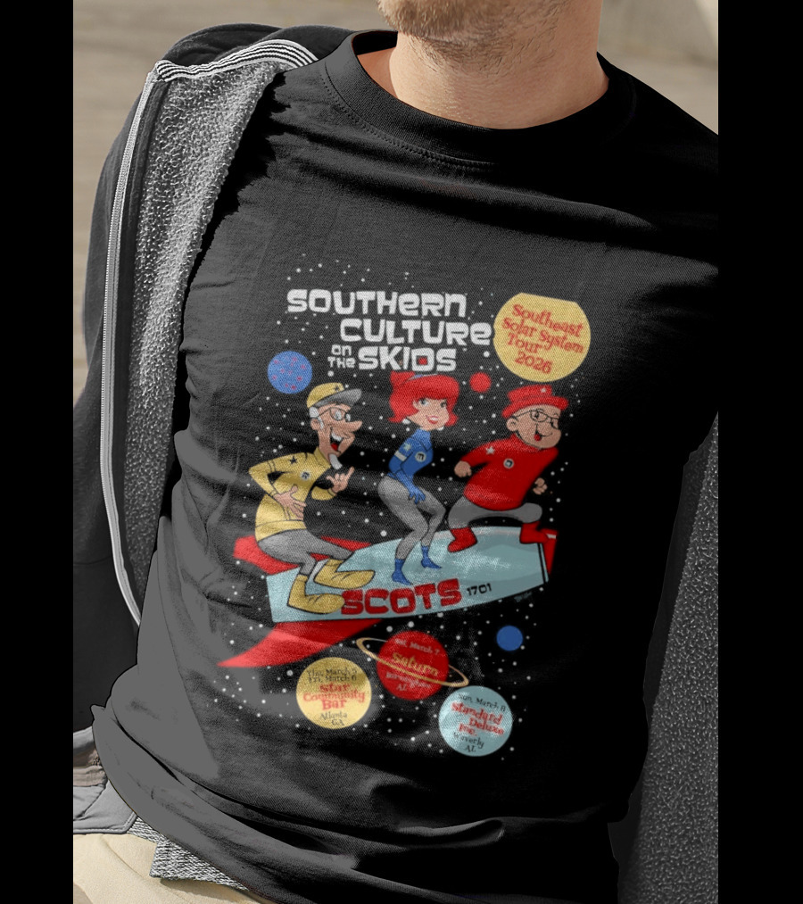 Southern Culture On The Skids Southeast Solar System Tour 2026 SCOTS Star Community Bar Atlanta T-Shirt