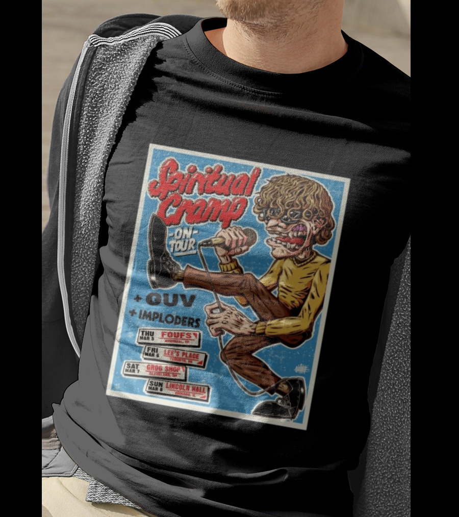 Spiritual Cramp On Tour With GUV And Imploders Cleveland OH Mar 7 2026 T-Shirt