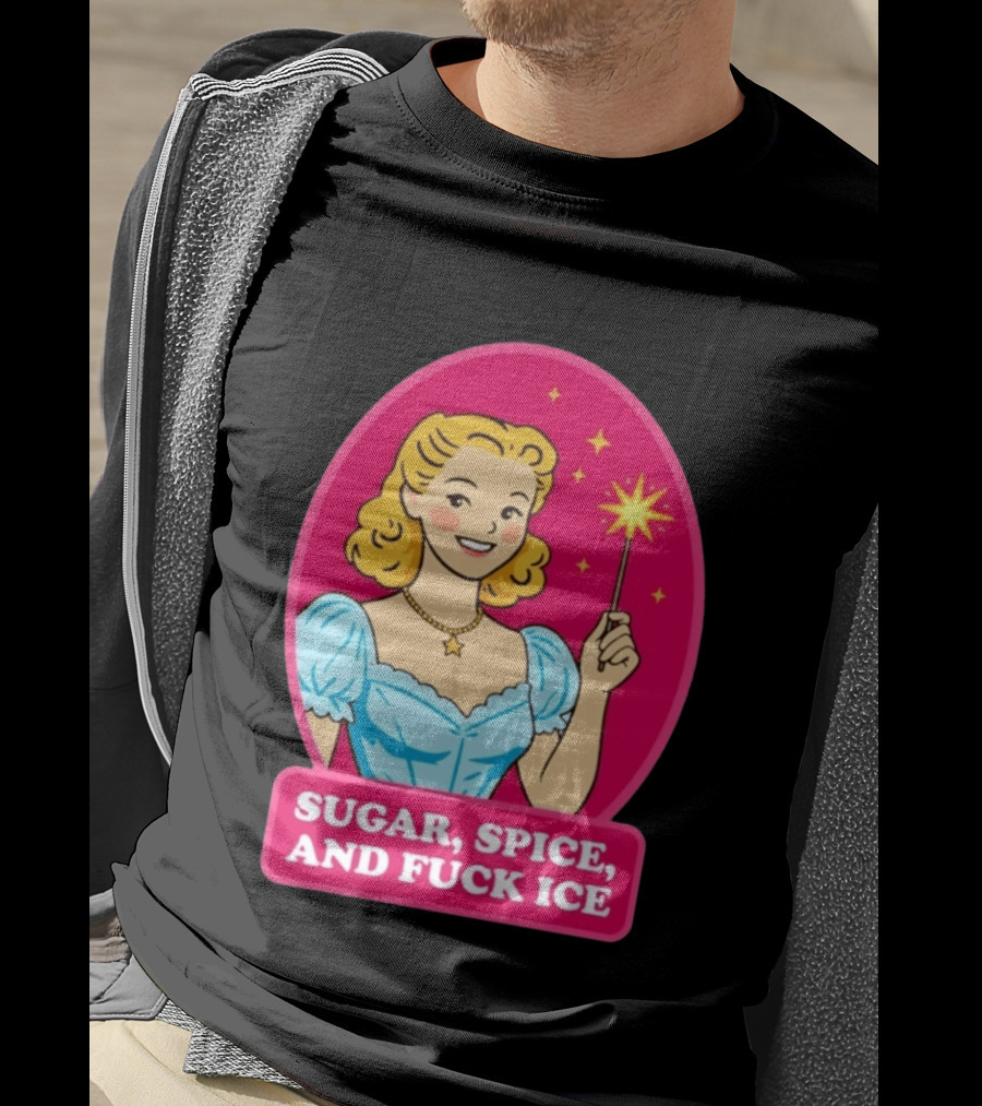 Sugar Spice And Fuck Ice Retro Cartoon Magic Wand T-Shirt