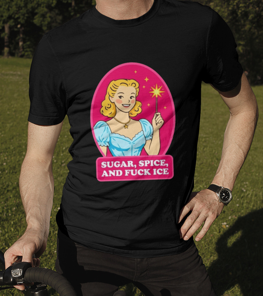 Sugar Spice And Fuck Ice Retro Cartoon Magic Wand T-Shirt