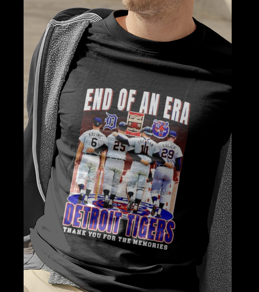 End Of An Era Kaline Cash Freehan Lolich Detroit Tigers Thank You For The Memories T-Shirt