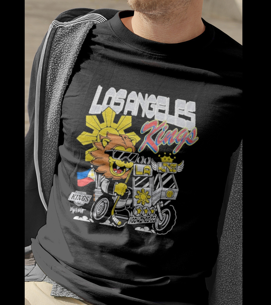 Los Angeles Kings Filipino Heritage Night Sun Lion T-Shirt