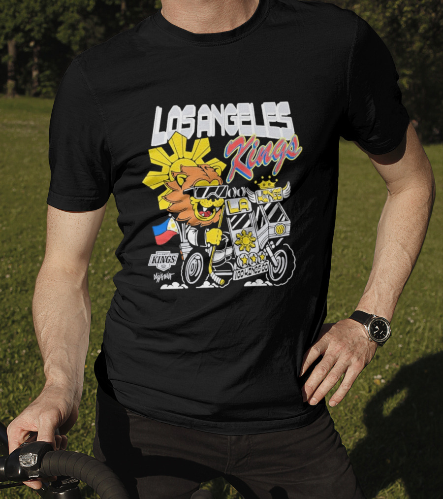 Los Angeles Kings Filipino Heritage Night Sun Lion T-Shirt
