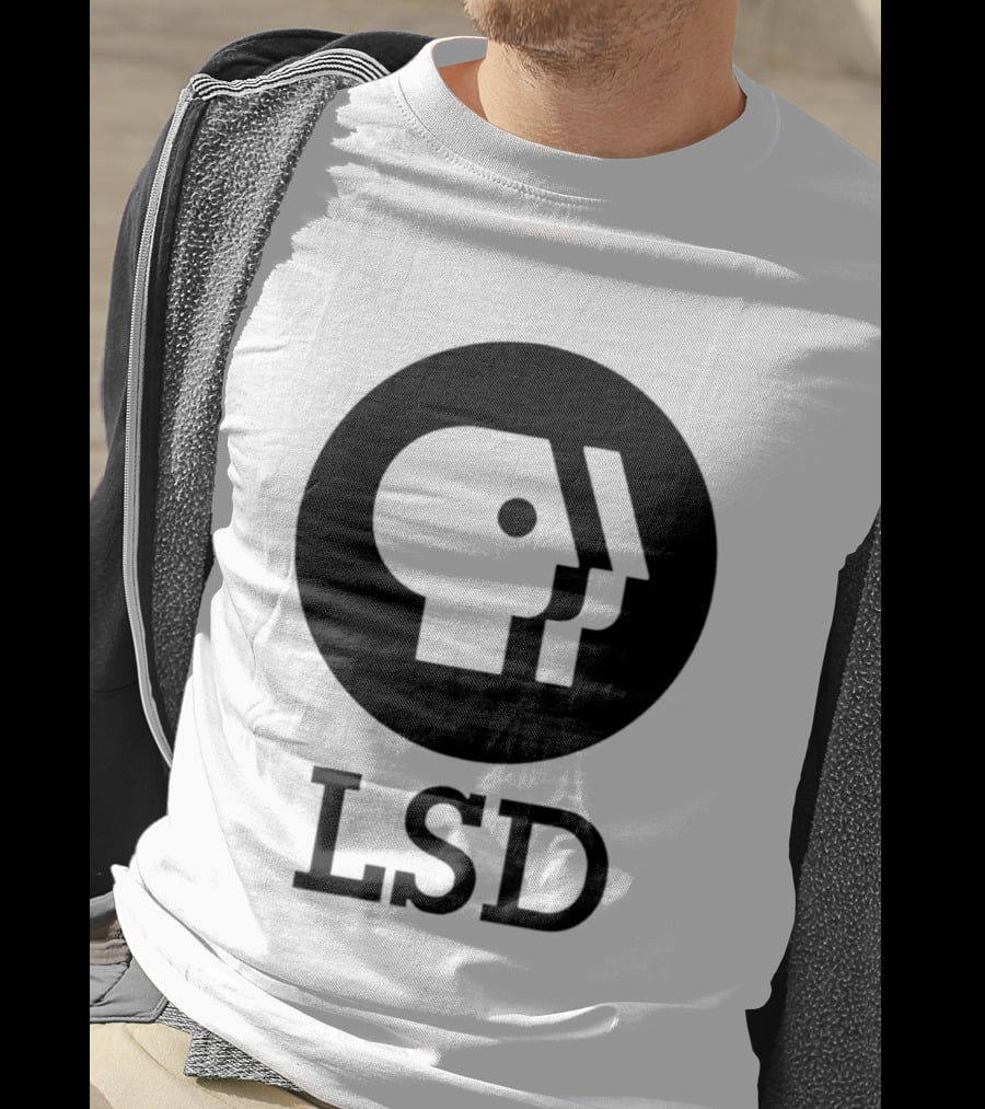 Dave Landau Wears LSD PBS T-Shirt