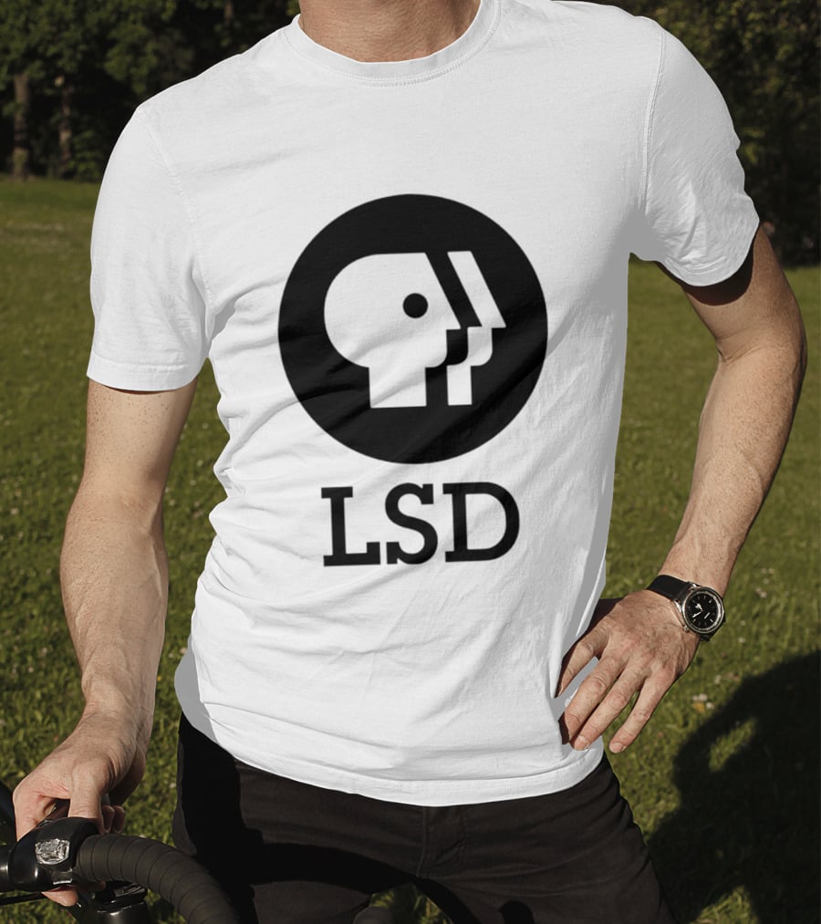 Dave Landau Wears LSD PBS T-Shirt