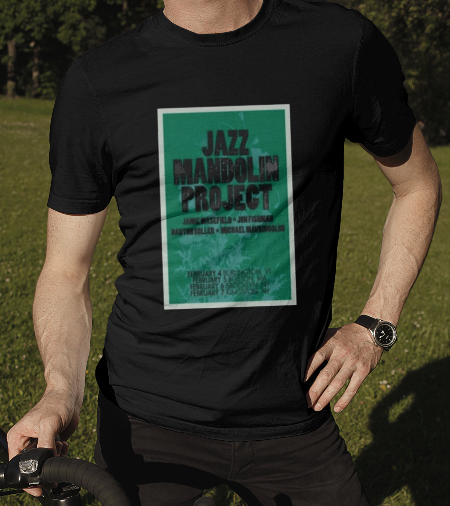 Jazz Mandolin Project Tour February Burlington Boston Brooklyn Kingston 2026 T-Shirt