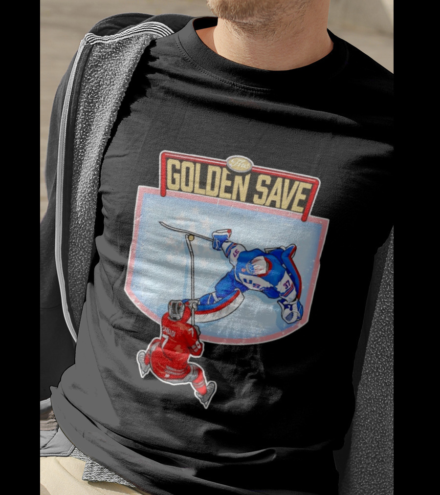 USA Hockey The Golden Save Canada Matchup T-Shirt