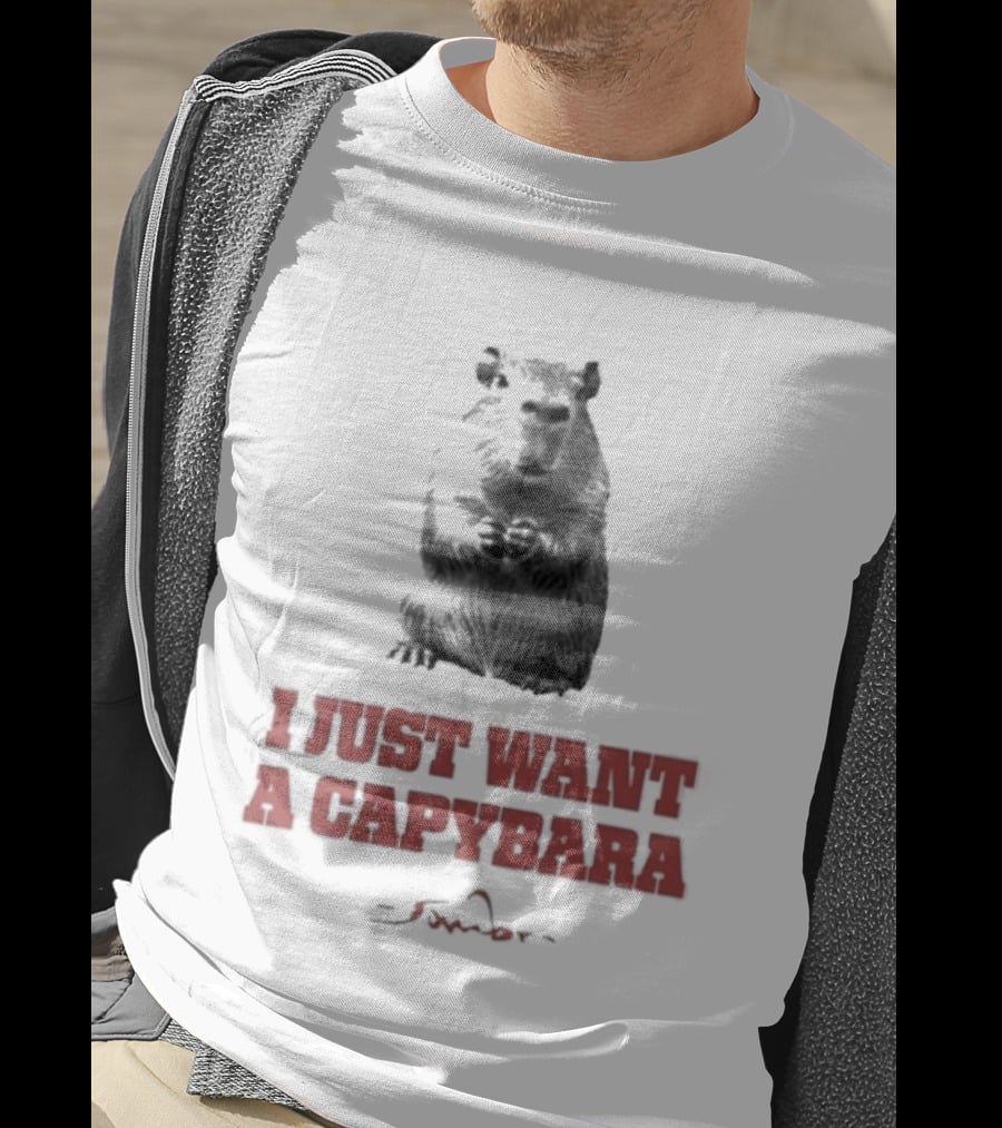 I Just Want A Capybara Dark T-Shirt