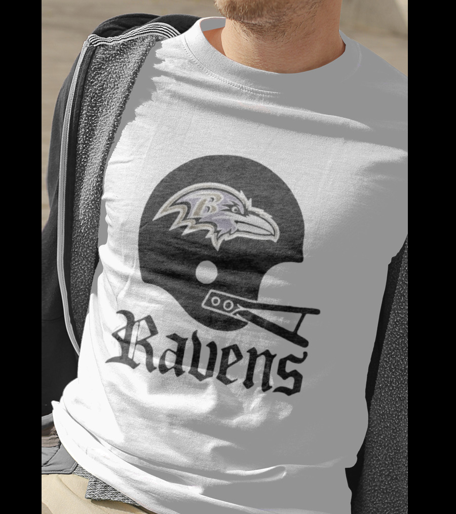 Baltimore Ravens Helmet Ravens Football Gear T-Shirt