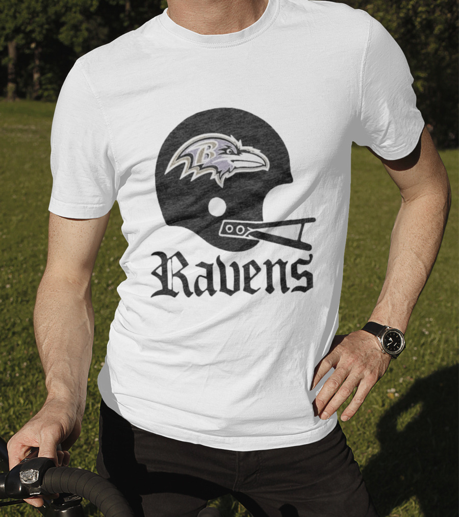 Baltimore Ravens Helmet Ravens Football Gear T-Shirt