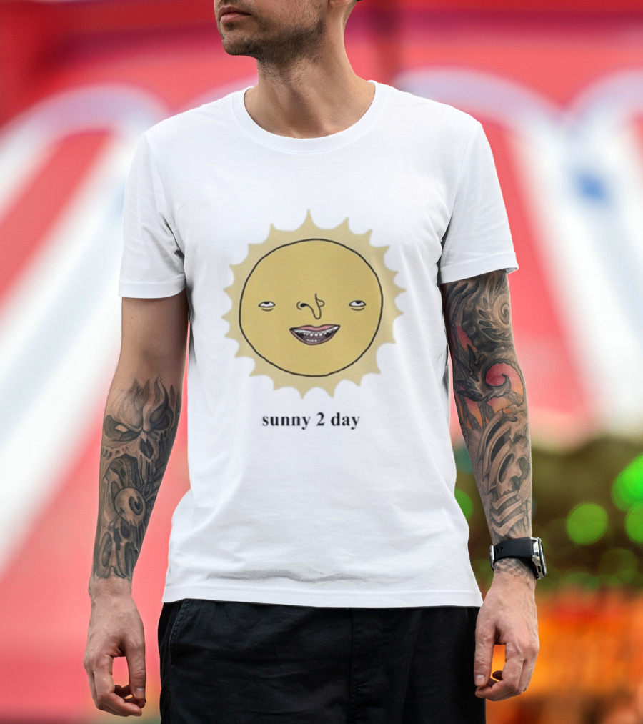 Blink Industries Igiktnty Sunny 2 Day Smiling Sun Face T-Shirt