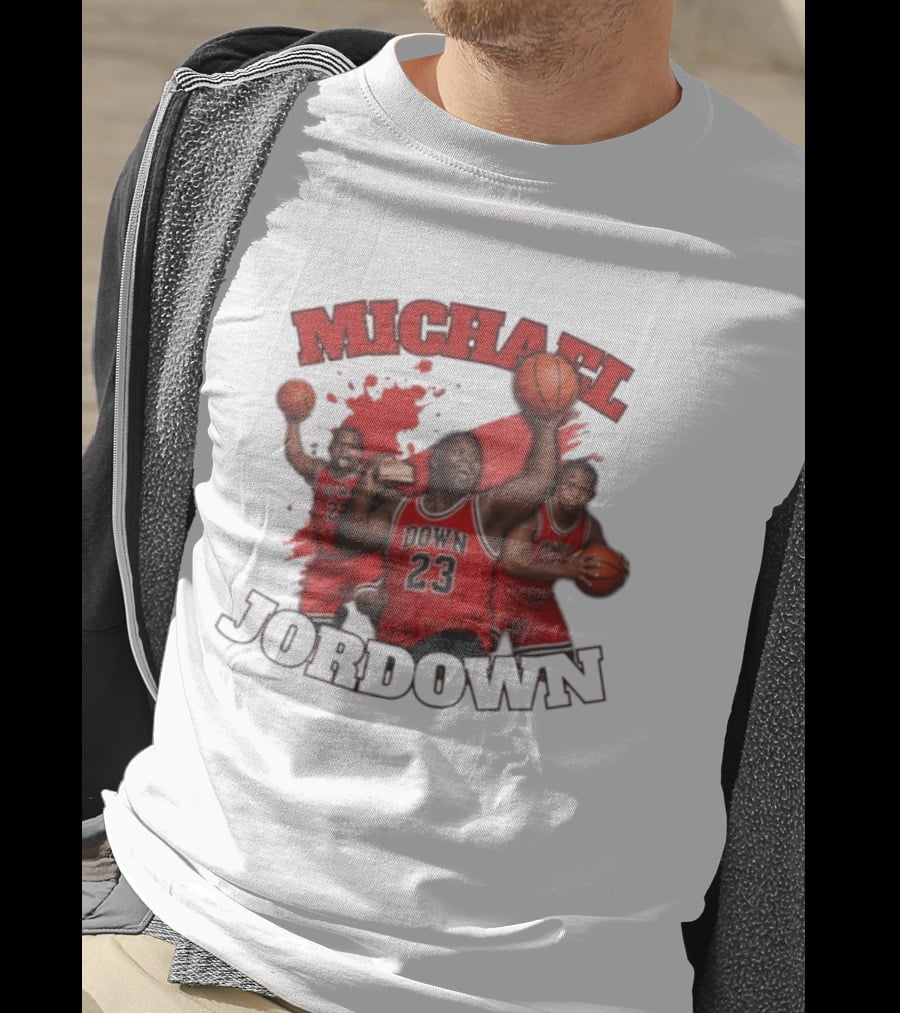 Michael Jordown Basketball Player 23 Red Jersey T-Shirt
