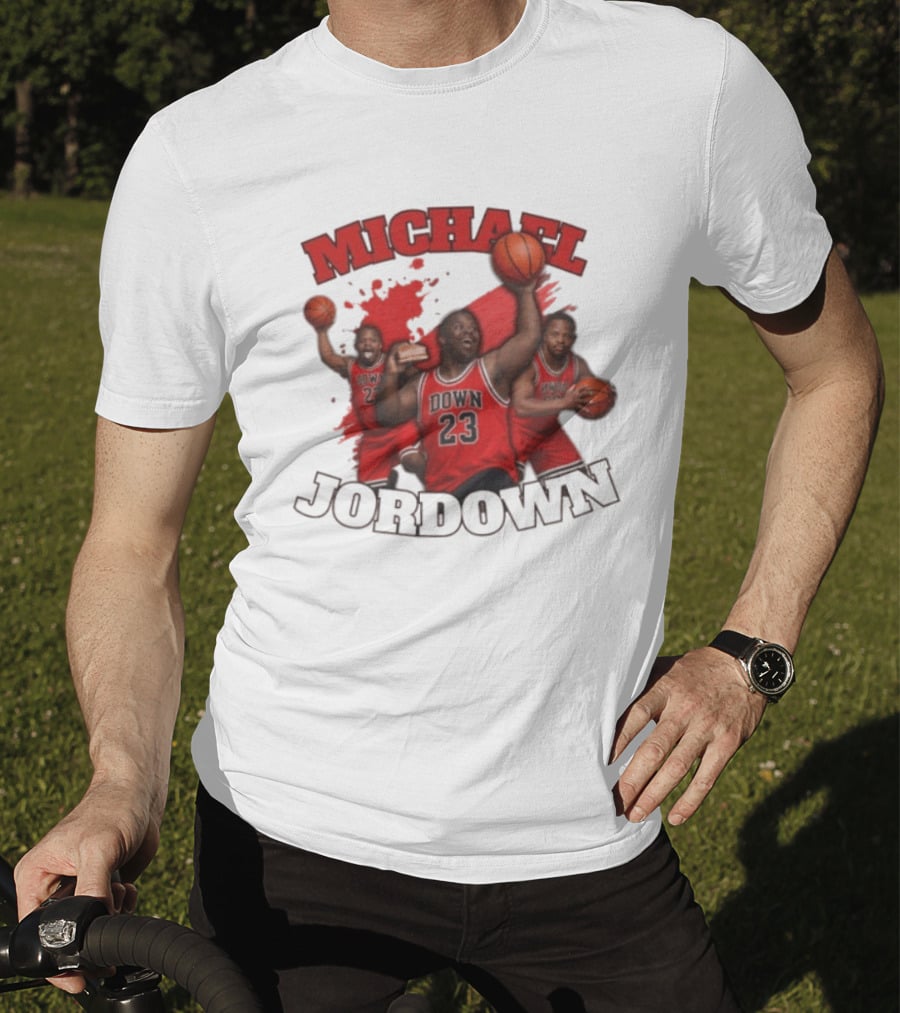 Michael Jordown Basketball Player 23 Red Jersey T-Shirt