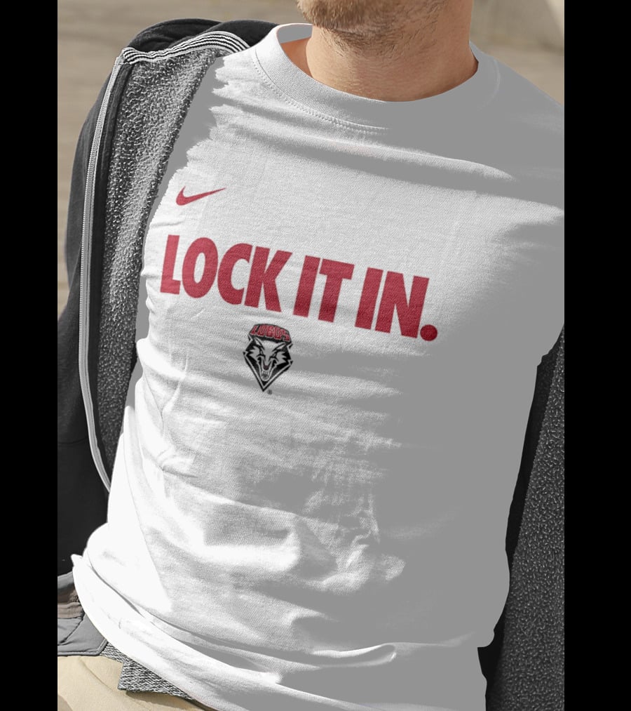 Nike New Mexico Lobos Lock It In 2026 WCC T-Shirt