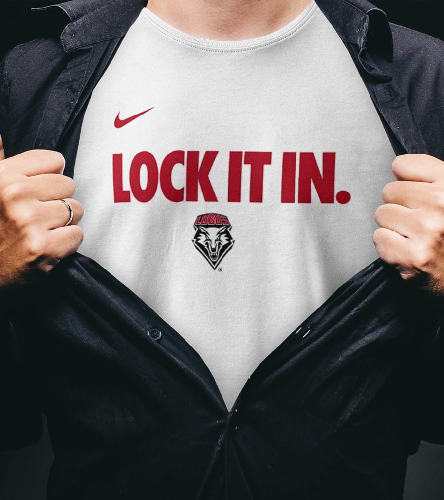 Nike New Mexico Lobos Lock It In 2026 WCC T-Shirt