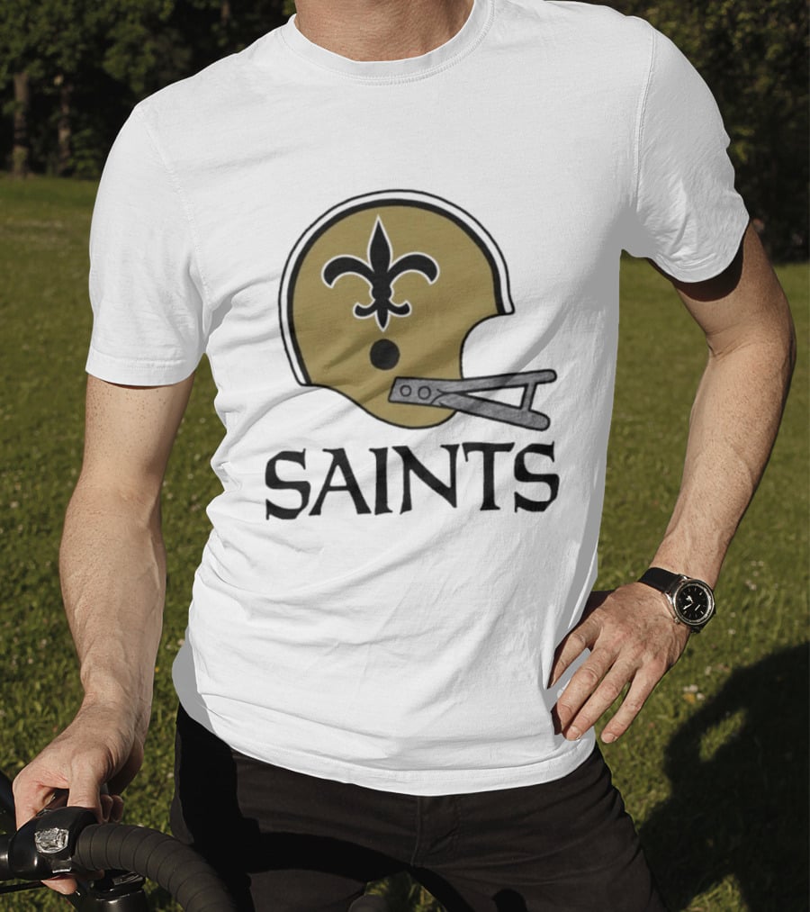 New Orleans Saints Vintage Helmet Fleur De Lis T-Shirt
