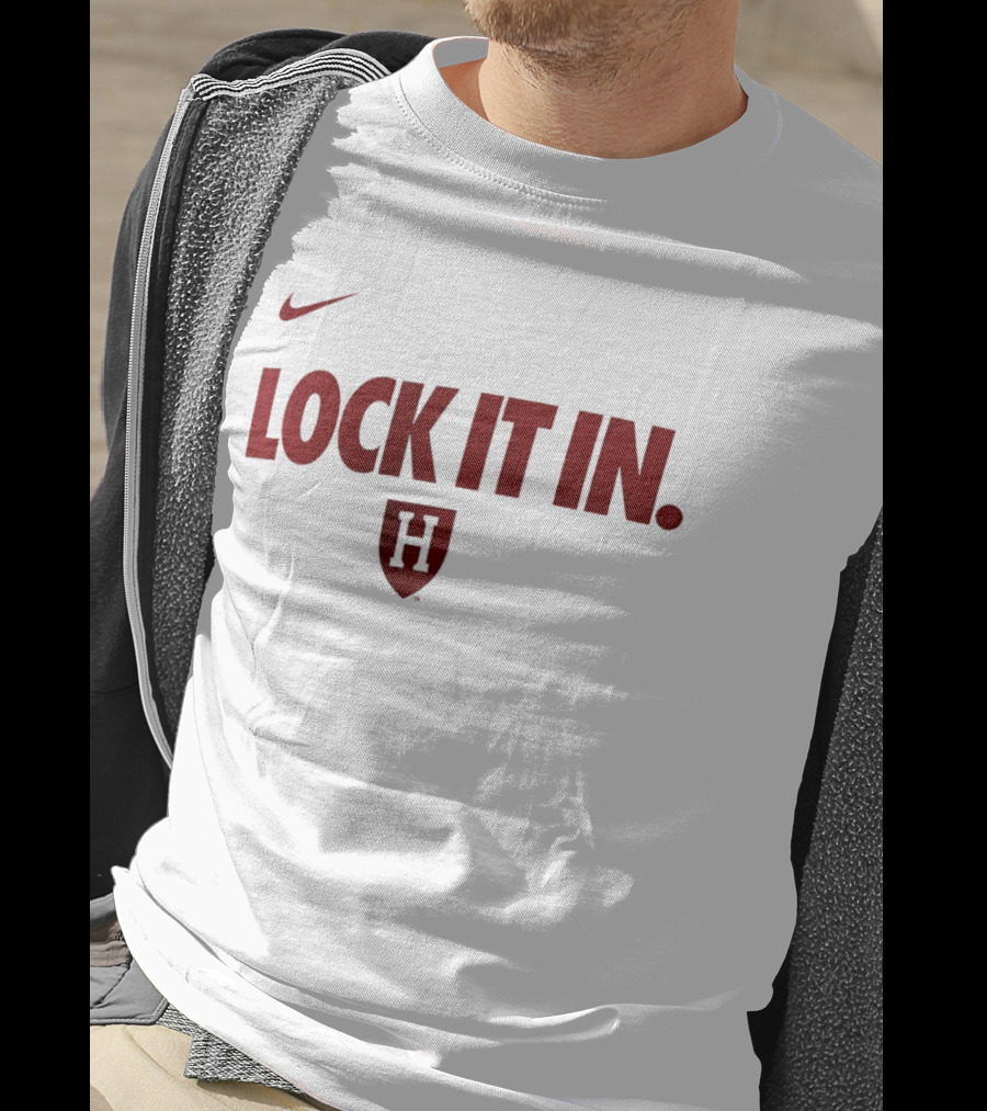 Nike Harvard Lock It In Crimson H T-Shirt