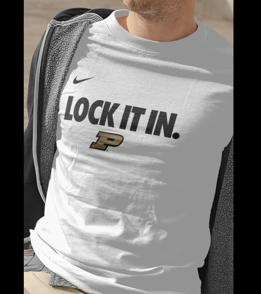 Nike Purdue Boilermakers Lock It In P Logo 2026 WCC T-Shirt