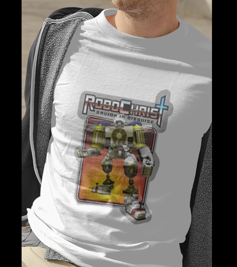 RoboChrist Savior In Disguise Transformer Robot Mashup T-Shirt